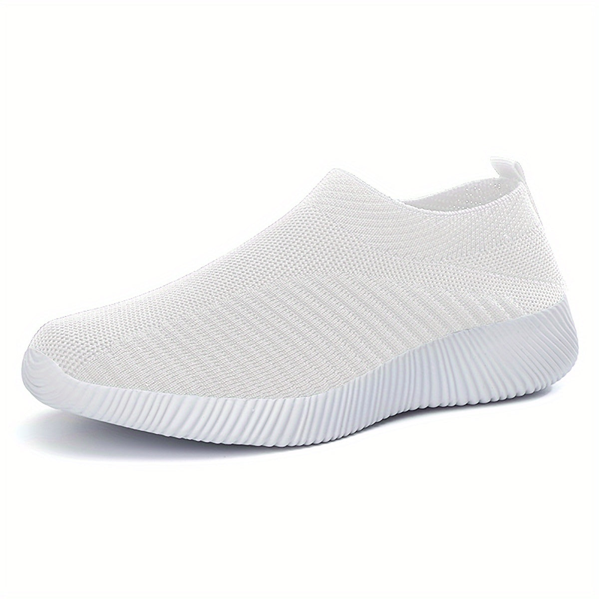 Lightweight Breathable Women's Slip-On Sneakers - Solid Color Low Top Design for Summer Casual Sports Shoes with EVA Sole and Comfort Insole