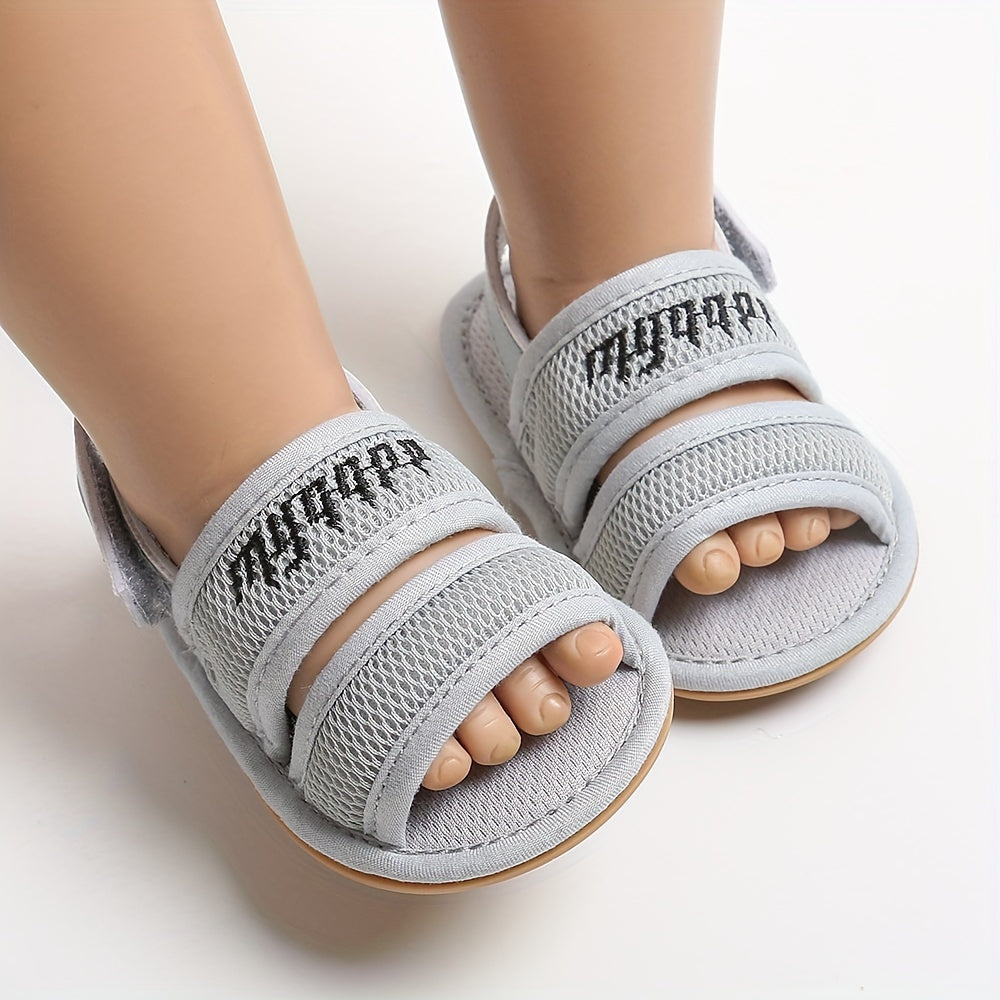Baby Girls Boys Mesh Breathable Sandals New Soft Crib Shoes First Walker Shoes Beach Shoes For Newborn Infant, Spring And Summer