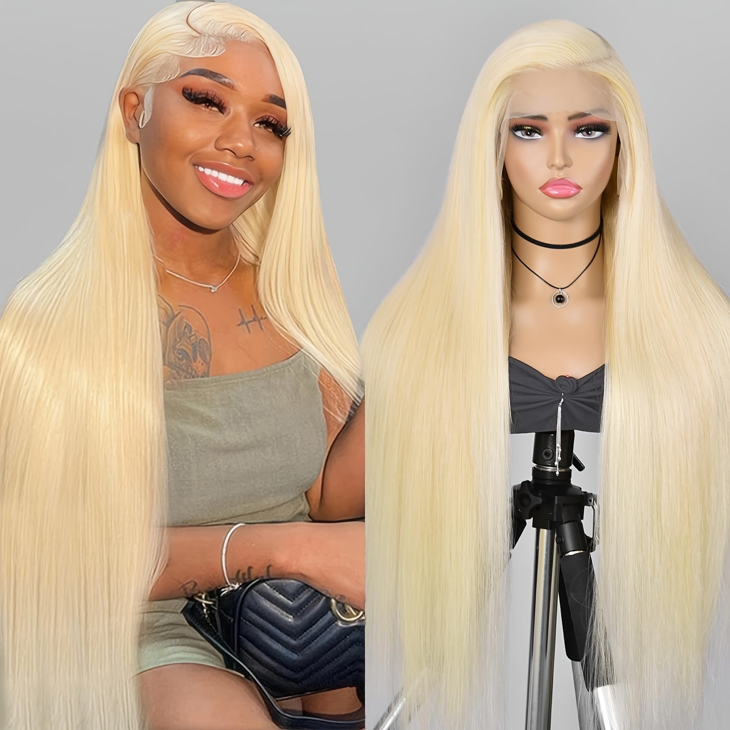 613 Lace Front Wig Human Hair 30 inch 13x4 Straight Blonde Lace Front Wigs Human Hair Pre Plucked with Baby Hair 613 HD Transparent Lace Frontal Wig Blonde Wig Human Hair