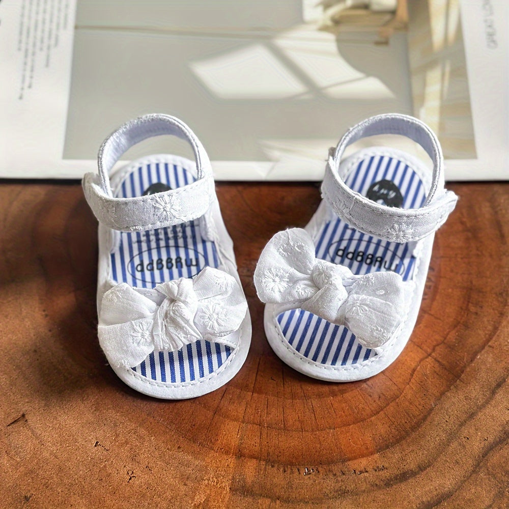 Adorable Baby Girl's Sandals - Non-Slip, Breathable, Comfortable Shoes for Toddler's First Steps, Walking, and Outdoor Play - Soft, Lightweight, Easy to Wear and Remove