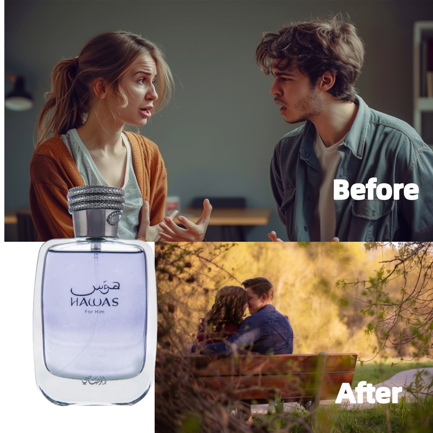 Hawas Cologne For Men, Men Eau De Parfum Spray, - Long Lasting Fragrance Spray 100 Ml