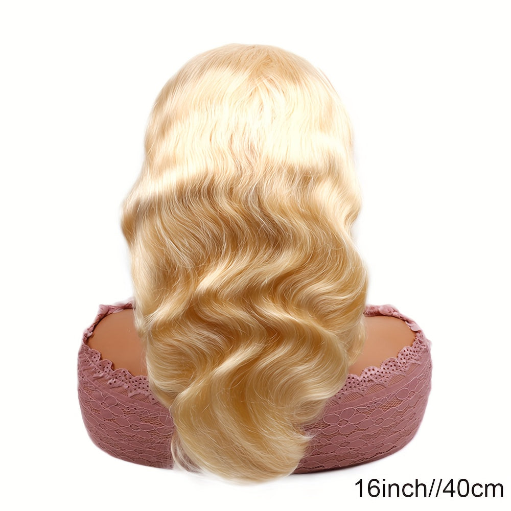 613 Lace Front Wigs Human Hair 180% Density 13x6 HD Transparent Lace Front Body Wave Wigs Human Hair Pre Plucked with Baby Hair Wigs 613 Blonde Lace Frontal Human Hair Wigs(16-36 inch, 613)