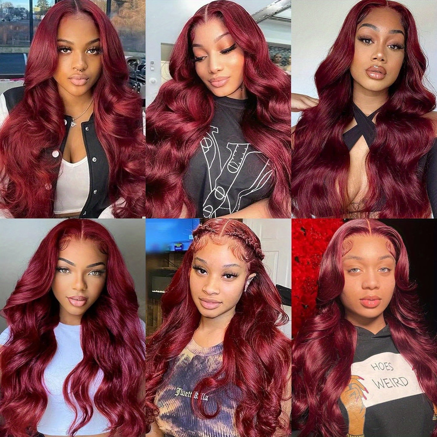 Burgundy Lace Front Wigs Human Hair 99j 13x6 Body Wave Lace Front Wigs Human Hair 180% Density Preplucked Virgin Hair Full and Thick HD Lace Front Wigs Human Hair for Women