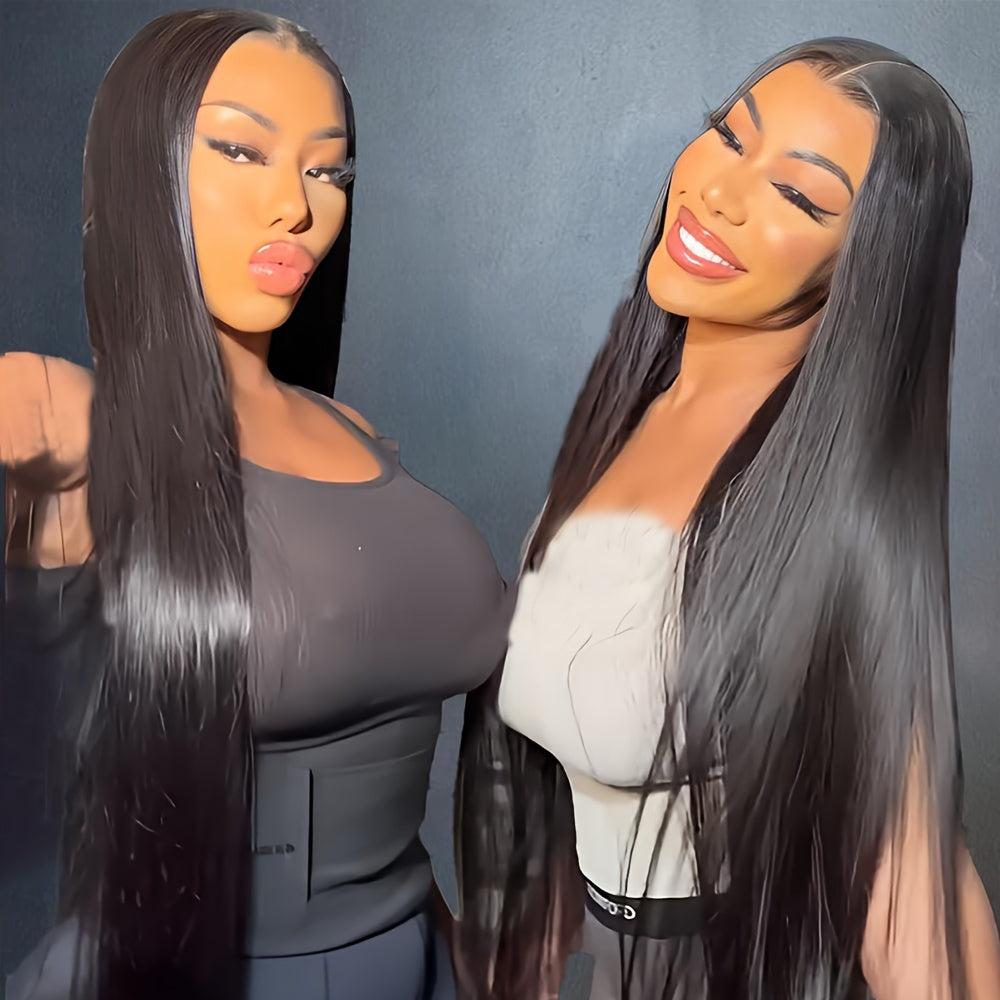 250% Density Glueless Wigs Human Hair Pre Plucked Pre Cut 13x4 HD Transparent Lace Front Wigs Human Hair For Women Straight Bye Bye Knot Wigs