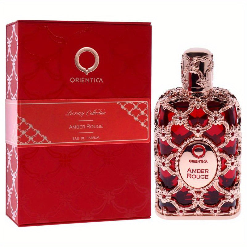 Amber Rouge 80ml/ 2.7Fl.oz Eau de Parfum Spray Luxurious Unisex Fragrance with Amber and Seaweed by Orientica