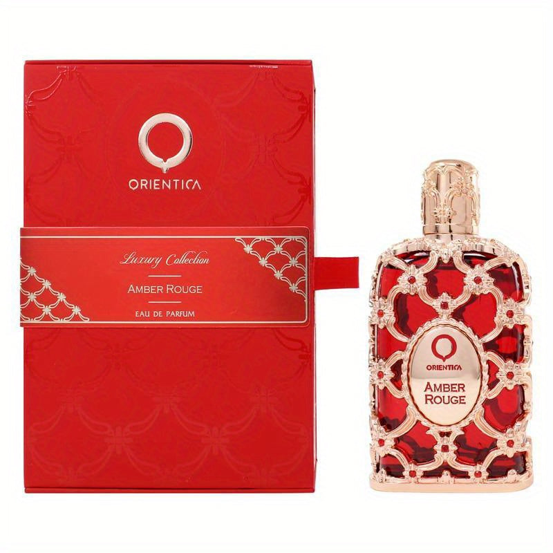 Amber Rouge 80ml/ 2.7Fl.oz Eau de Parfum Spray Luxurious Unisex Fragrance with Amber and Seaweed by Orientica