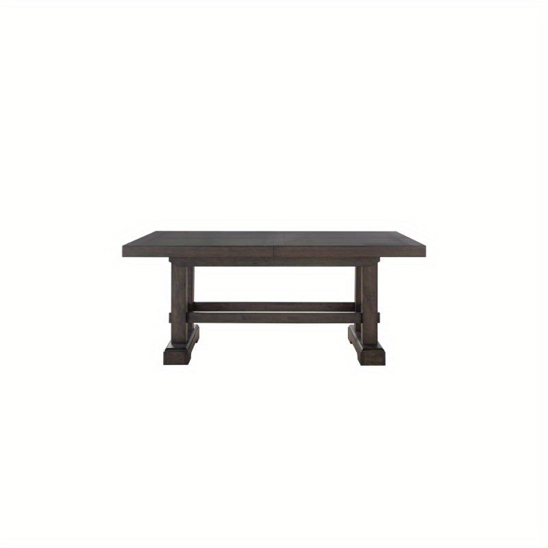 Dining table and chair set, 7-piece dining table set, for dining room and kitchen, dark brown