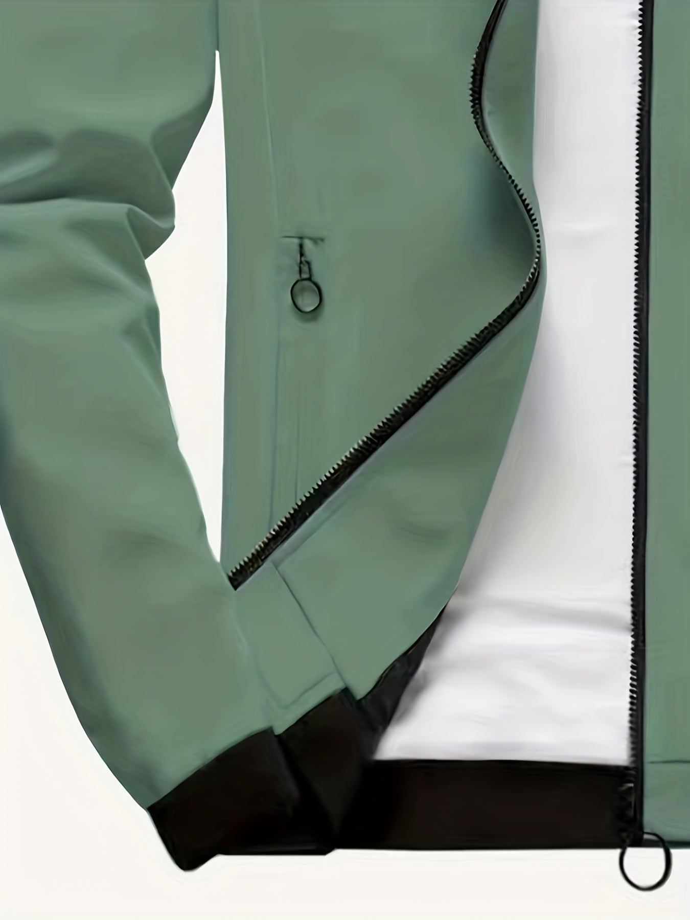 Windproof Slim Fit Long-sleeved Jacket - Casual Stand Collar Zippered Top - Suitable For Spring And Autumn