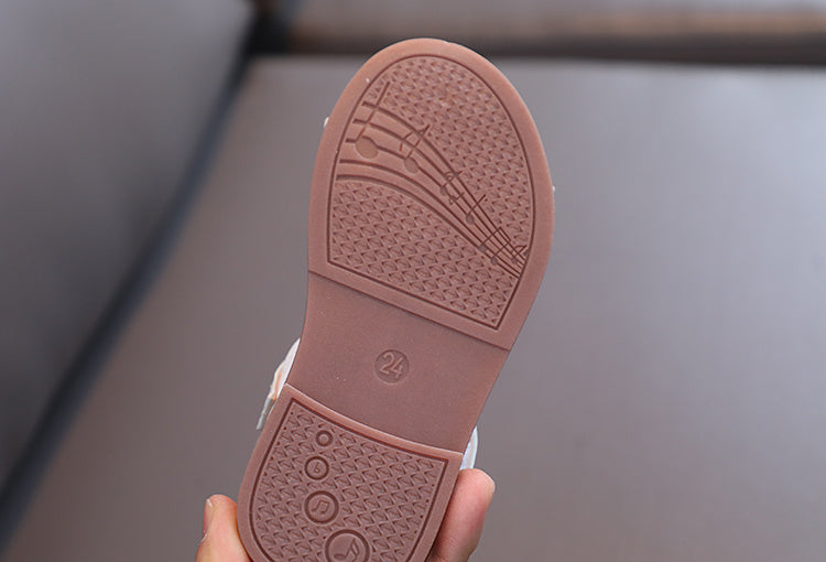 Adorable Bow-Adorned Casual Sandals For Baby Girls, Soft Sole Sandals Perfect For Walking