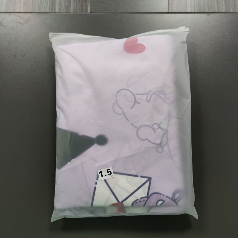 4pcs Kuromi Bed Sheet Set, Adorable Anime Print Bedroom Supplies, Fashion Quilt Cover, Bed Sheet,(1*quilt Cover+ 2*Pillowcase, 1*bed Sheet), Soft And Durable Bedding for Bedroom