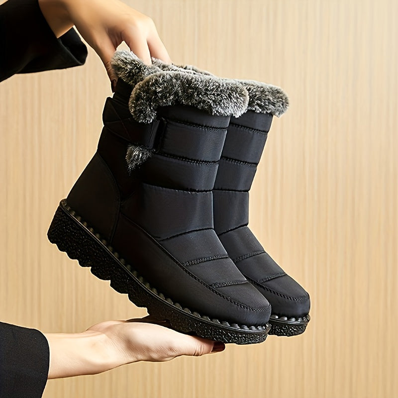 Winter Boots for Women New Long Plush Snow Boots Woman Platform Ankle Boots Warm Shoes