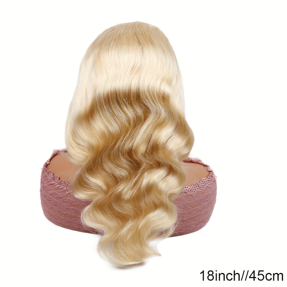 613 Lace Front Wigs Human Hair 180% Density 13x6 HD Transparent Lace Front Body Wave Wigs Human Hair Pre Plucked with Baby Hair Wigs 613 Blonde Lace Frontal Human Hair Wigs(16-36 inch, 613)