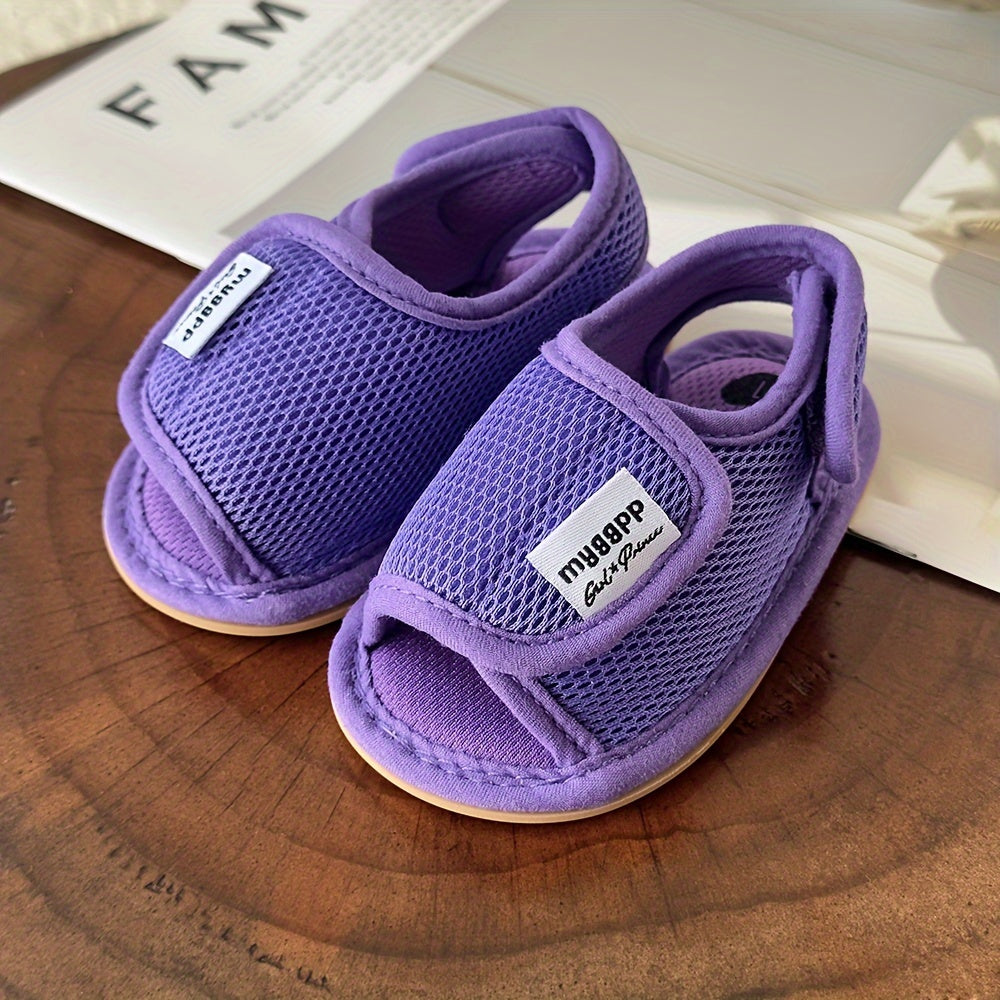 Baby Girls Boys Mesh Breathable Sandals New Soft Crib Shoes First Walker Shoes Beach Shoes For Newborn Infant, Spring And Summer