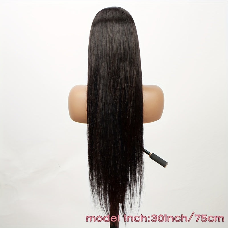 Glueless Wigs Human Hair Lace Frontal Wig Brazilian Straight Human Hair Wig HD 4X4 Lace Front Wig Ready To Wear 150% Density