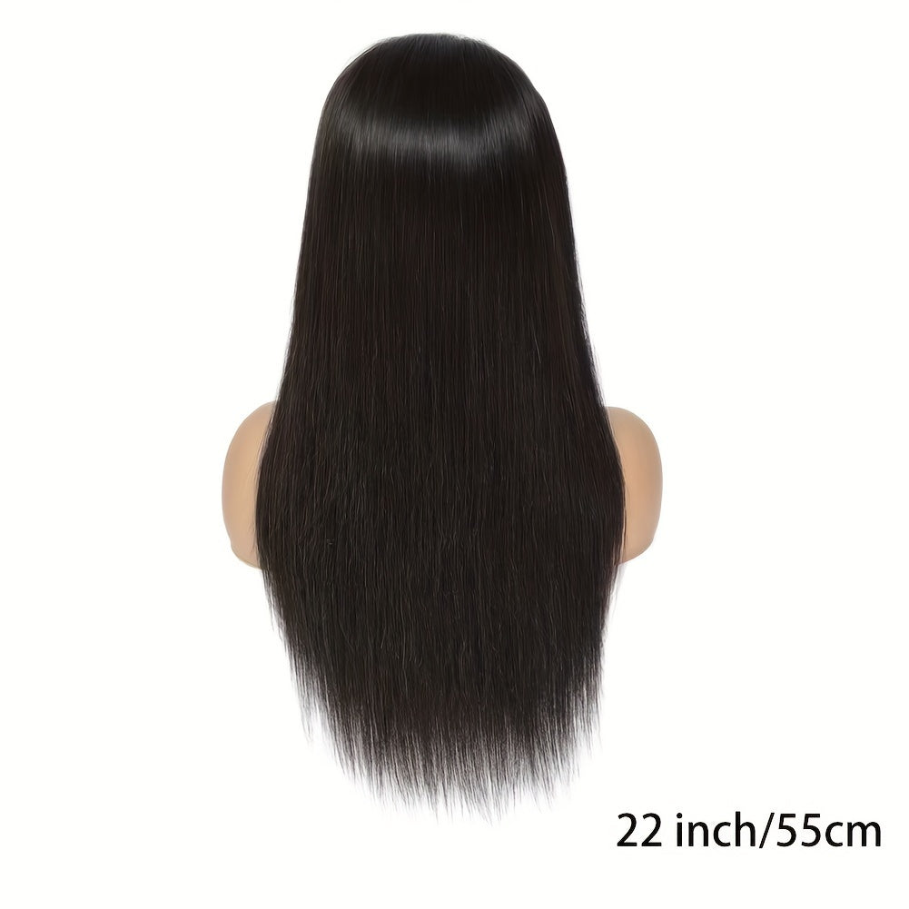Straight Lace Closure Wig Human Hair Wigs For Women Glueless Wigs Ready To Wear Human Hair Wig 5x5 Transparent Lace Pre Cut Pre Plucked 34 Inch 180%
