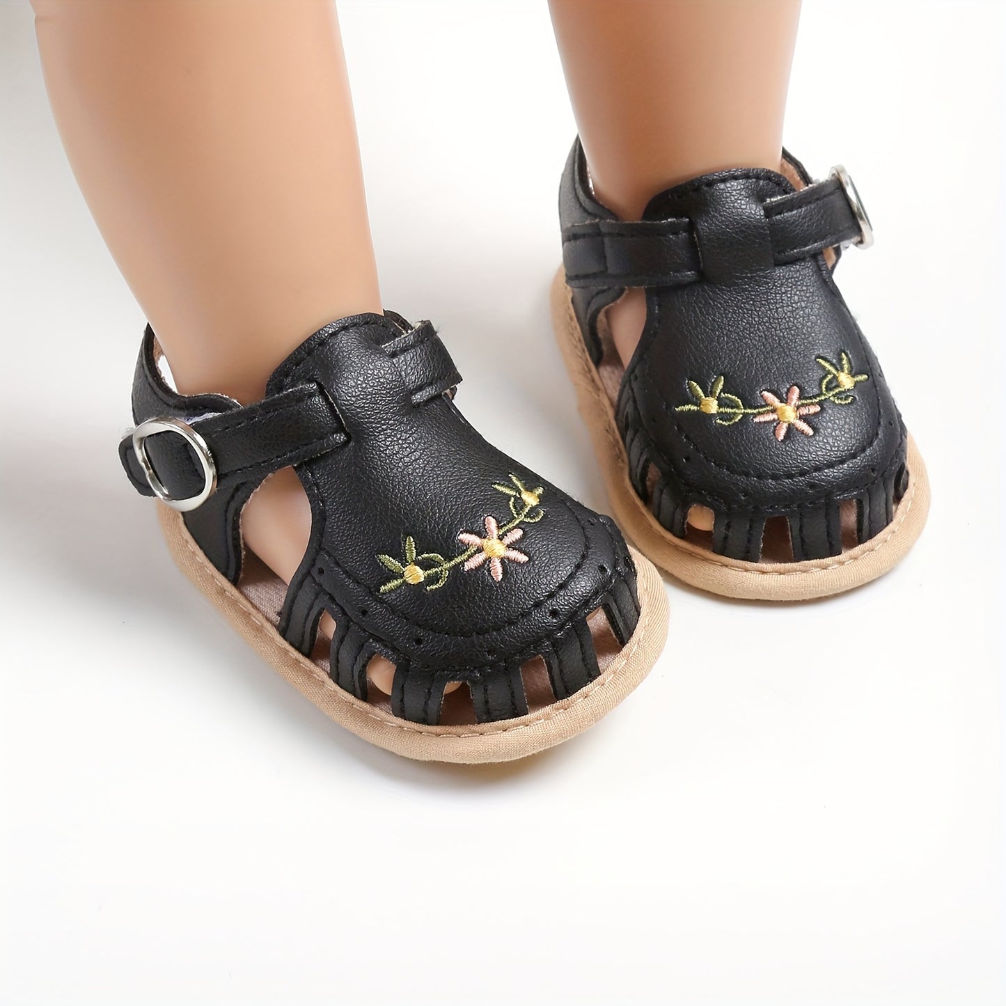 Adorable Baby Girl's Sandals - Non-Slip, Breathable, Comfortable Shoes for Toddler's First Steps, Walking, and Outdoor Play - Soft, Lightweight, Easy to Wear and Remove