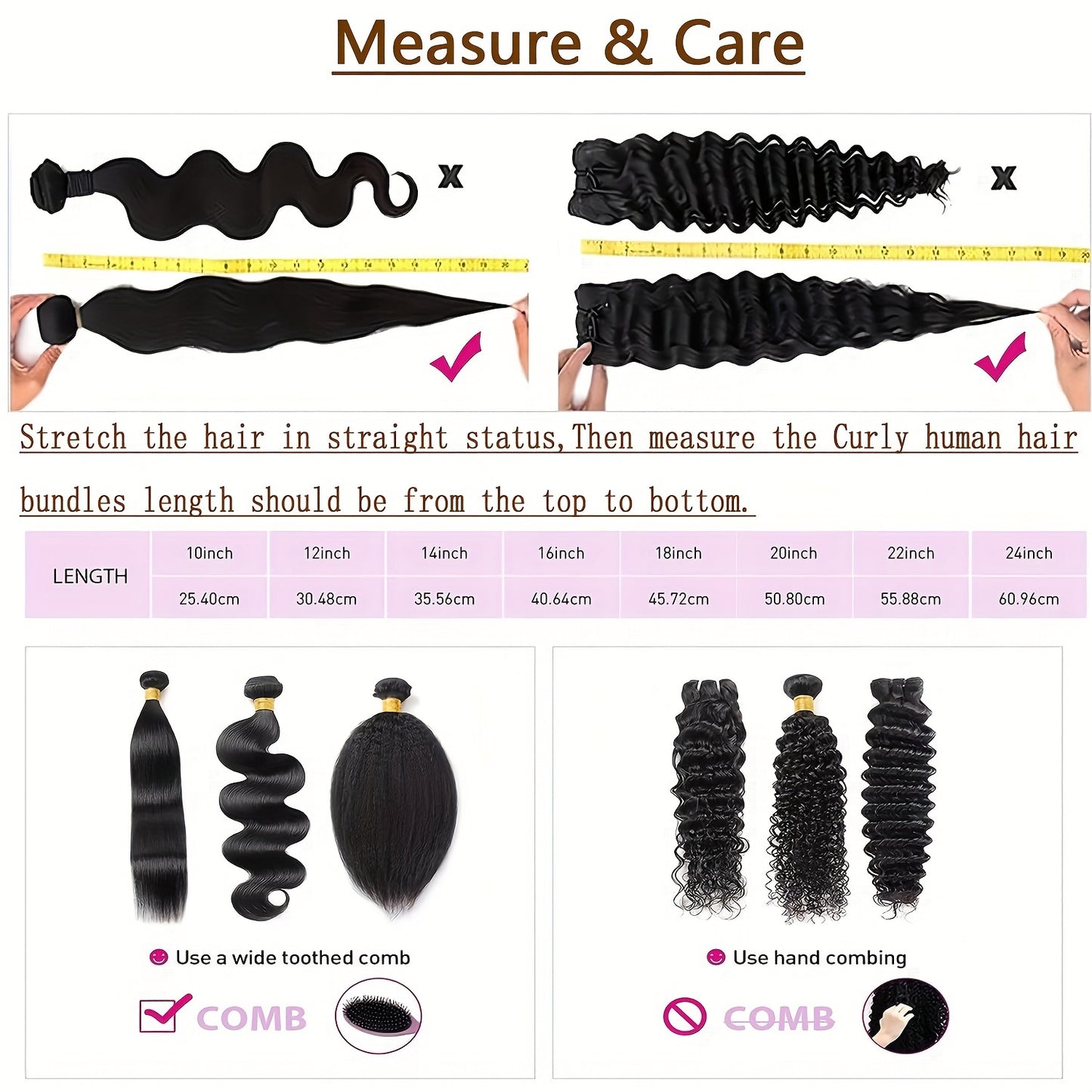 Loose Wave Bundles Human Hair 3 Bundles Deal 100% Unprocessed Brazilian Virgin Hair Loose Wave Bundles Real Human Hair Extensions For Women No Mixed Natural Color No Shedding No Tangle