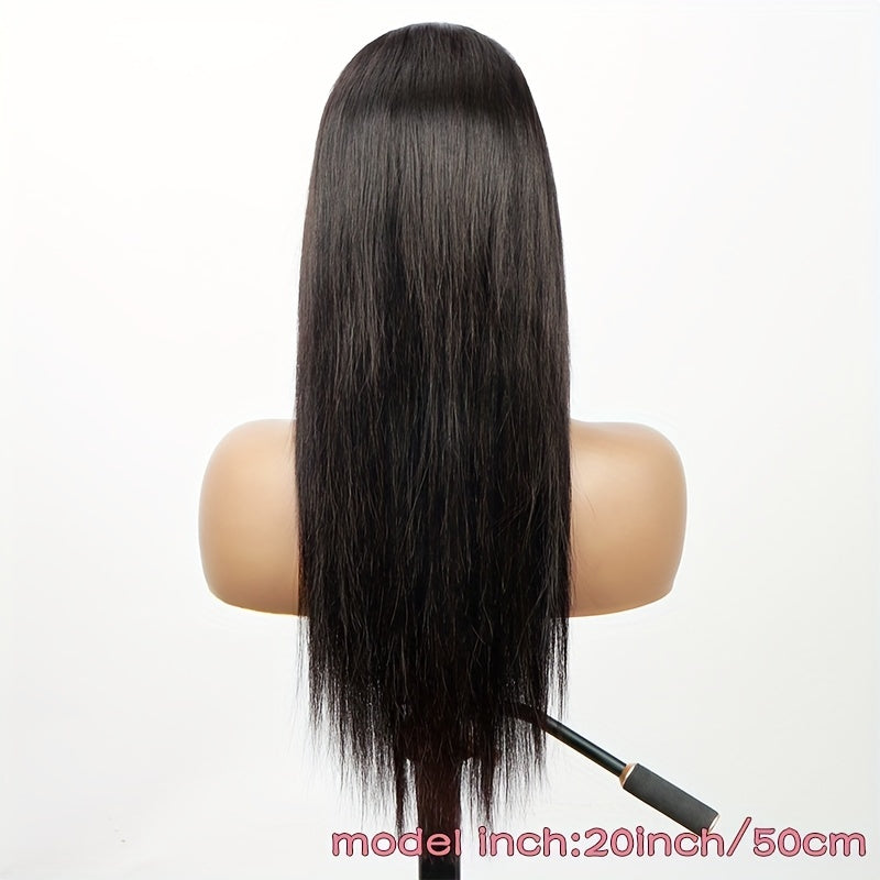 Glueless Wigs Human Hair Lace Frontal Wig Brazilian Straight Human Hair Wig HD 4X4 Lace Front Wig Ready To Wear 150% Density