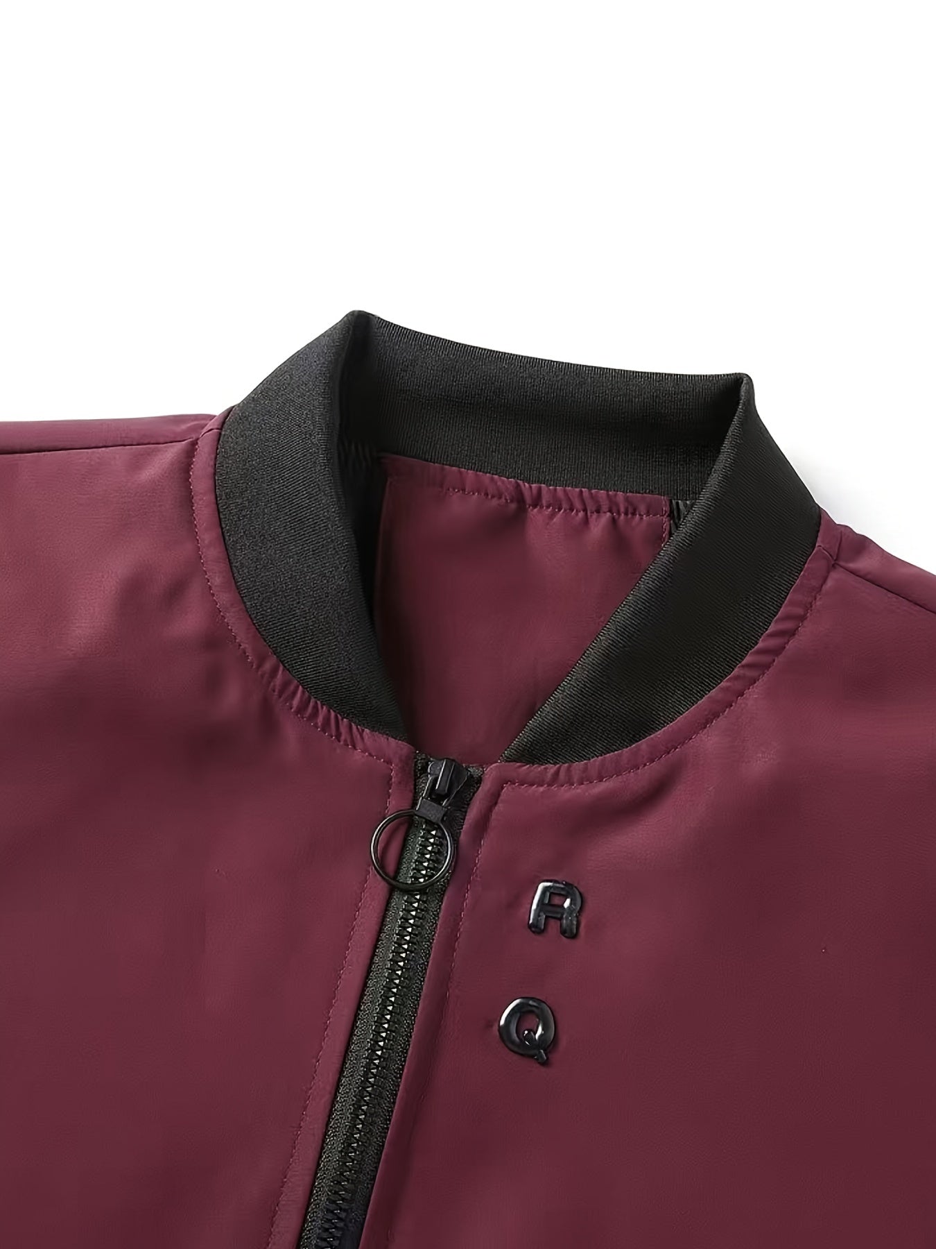 Windproof Slim Fit Long-sleeved Jacket - Casual Stand Collar Zippered Top - Suitable For Spring And Autumn