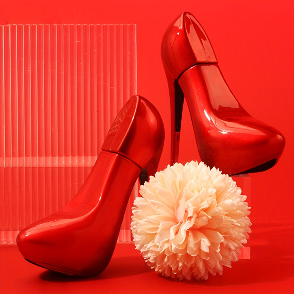 High Heel Styling Perfume Eau De Parfum Spray Orchid Violet Natural Fragrance Parfum Lasting And Charming Personal Perfume For Women And Girls 30ML