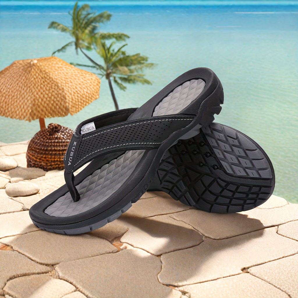 Mens Beach Flip Flops Water Sandals Outdoor Athletic Thong Sandal