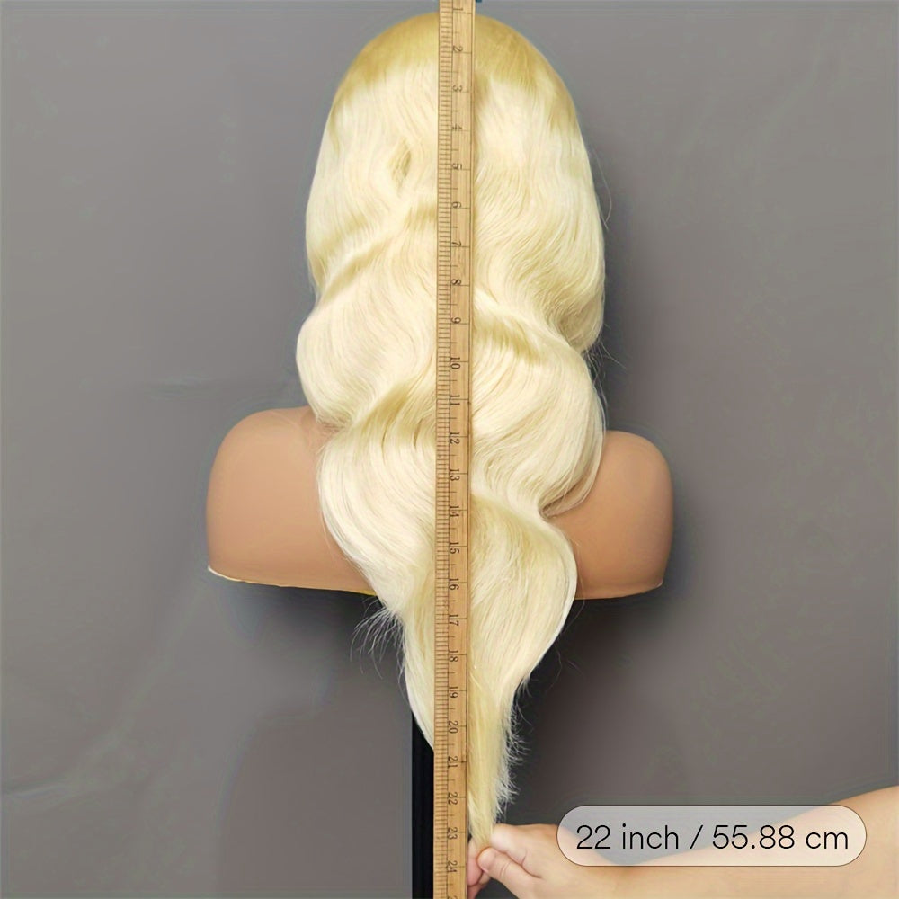 613 Lace Front Wig Human Hair 13x4 Body Wave Lace Frontal Wigs Human Hair Blonde Lace Front Wigs Human Hair 180 Density 613 HD Lace Front Wigs Human Hair Pre Plucked with Baby Hair 22-24 Inch