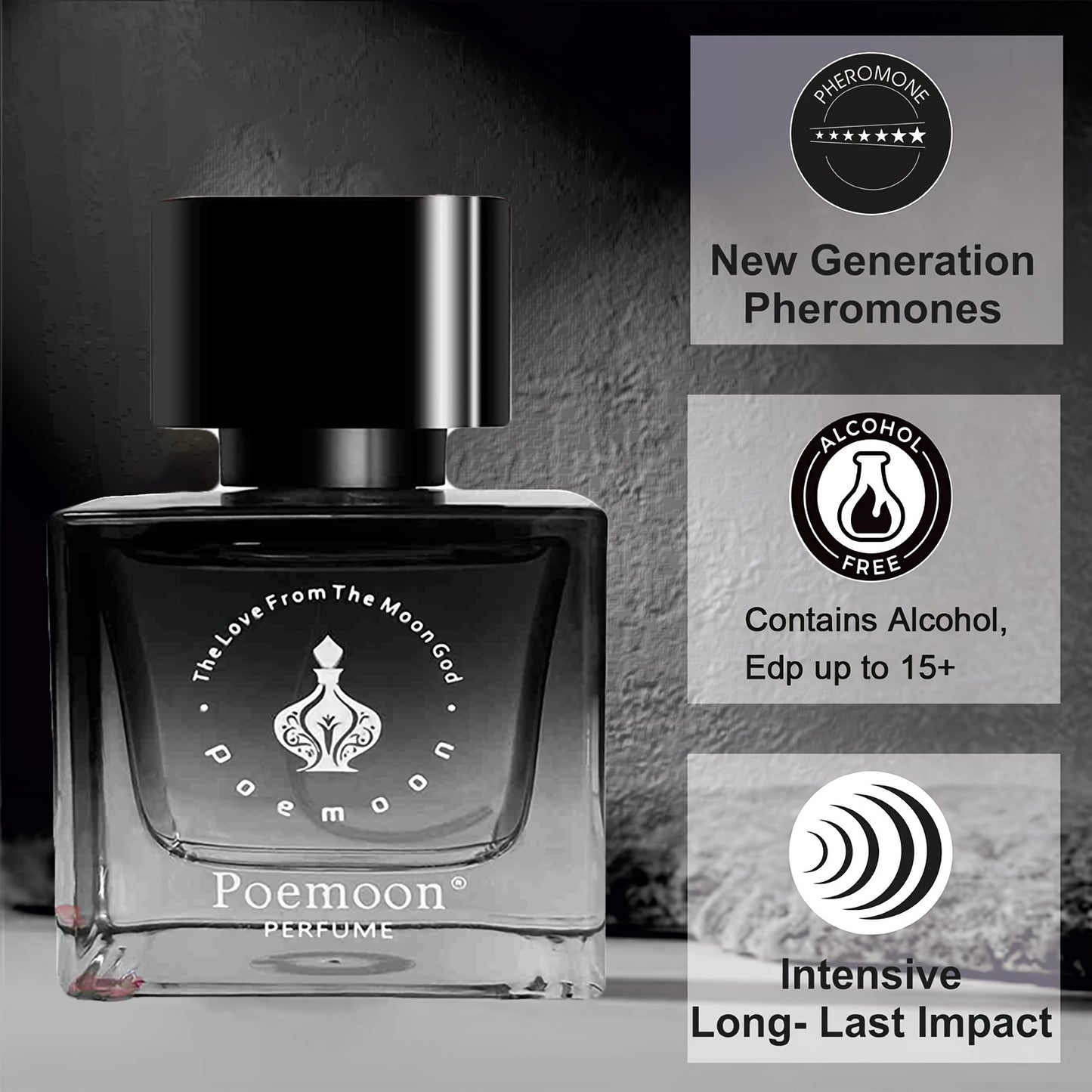 Poemoon Long-Lasting Cupid Cologne Perfume for Men, Lemon, Prickly Ash Fresh and Exciting Feeling, Refreshing Cedar Wood Fragrance, Unleashing Your Masculinity and Attracting Her, Highlighting Male Sports Hormones, Eau De Par