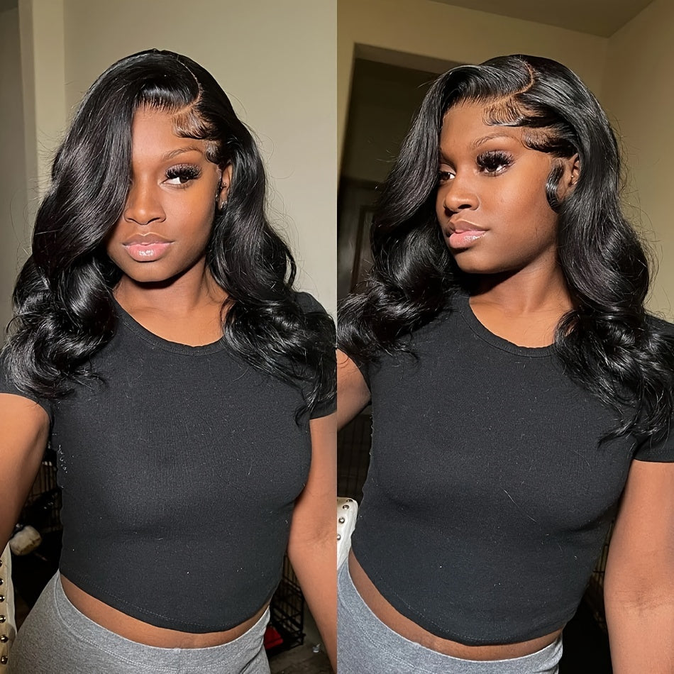 Body Wave Bob Wig 13x4 Transparent Lace Frontal Wig Brazilian Human Hair Wigs Remy Hair Body Wave Short Bob 13x4 Lace Front Wig 150%