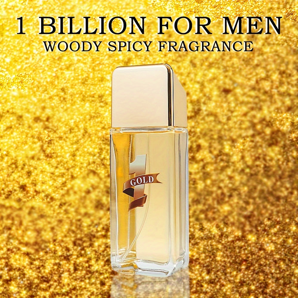3.38oz Eau De Parfum For Men, Refreshing And Long Lasting Fragrance With Woody Spicy Notes,Perfume For Dating And Daily Life,A Perfect Gift For Men