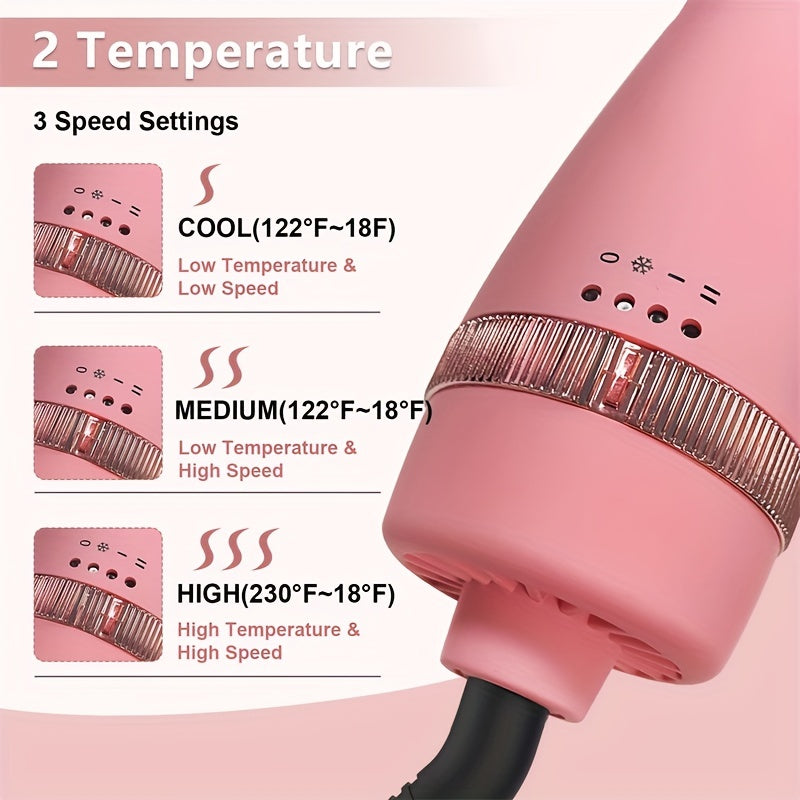 Multifunctional Hot Air Comb Three-in-One Hair Comb Curler Dry and Wet Use Without Damaging Hair Quality