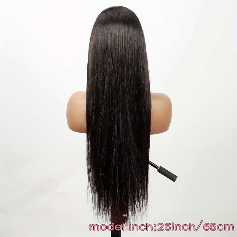 Glueless Wigs Human Hair Lace Frontal Wig Brazilian Straight Human Hair Wig HD 4X4 Lace Front Wig Ready To Wear 150% Density