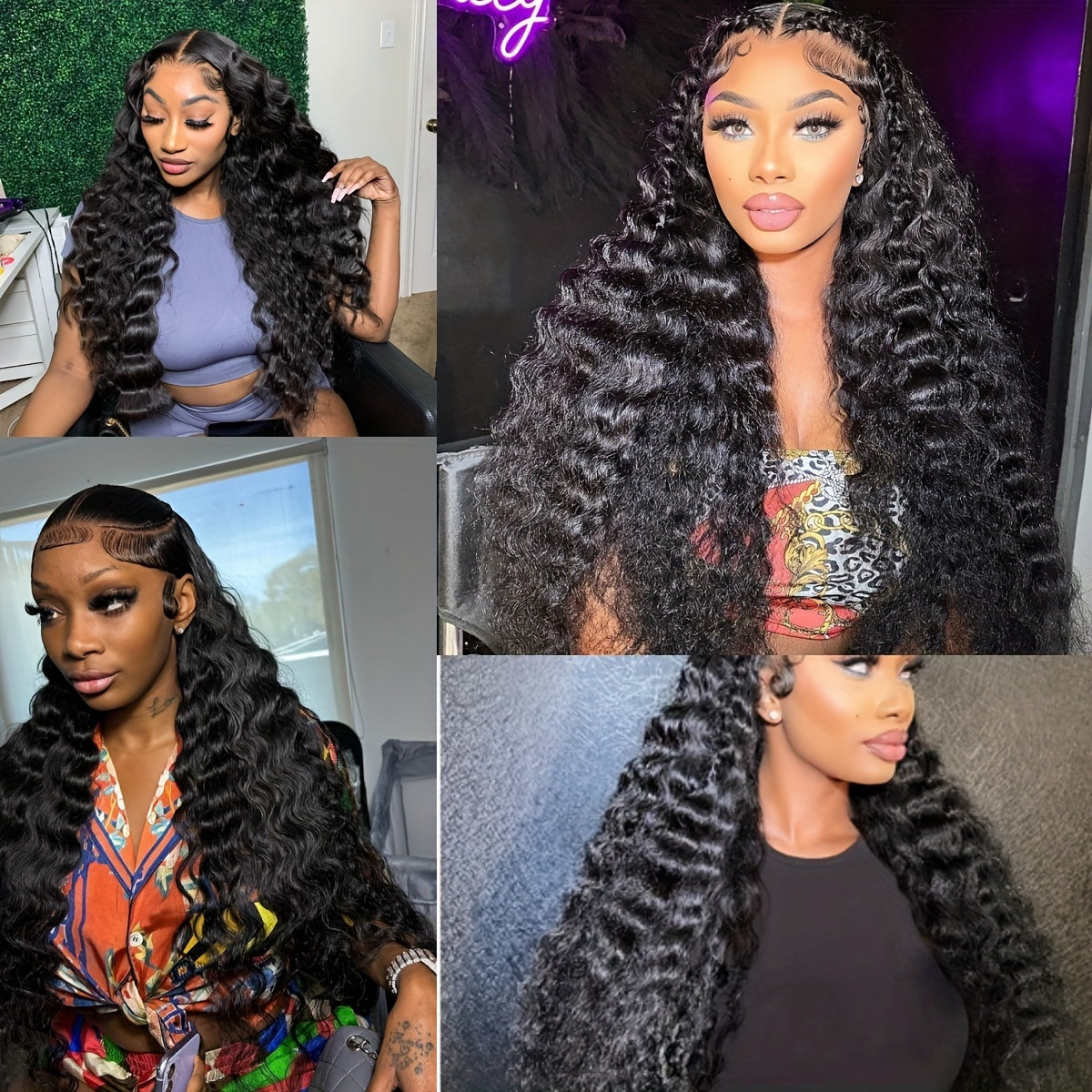 30Inch Human Hair Wigs for Women: 13x6 Deep Curly Pre Plucked Loose Deep Wave Full Density Hd Transparent Frontal Wig