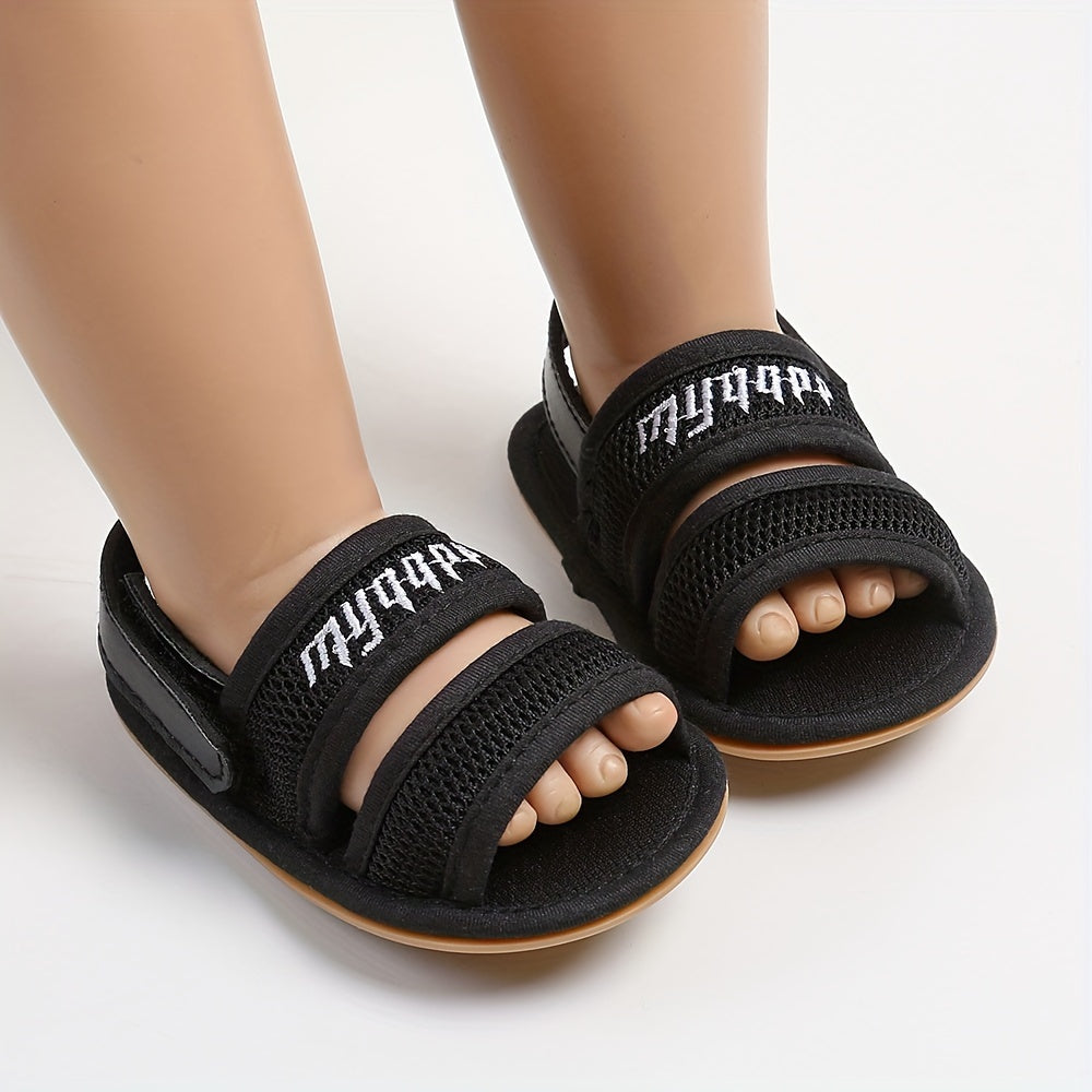 Baby Girls Boys Mesh Breathable Sandals New Soft Crib Shoes First Walker Shoes Beach Shoes For Newborn Infant, Spring And Summer