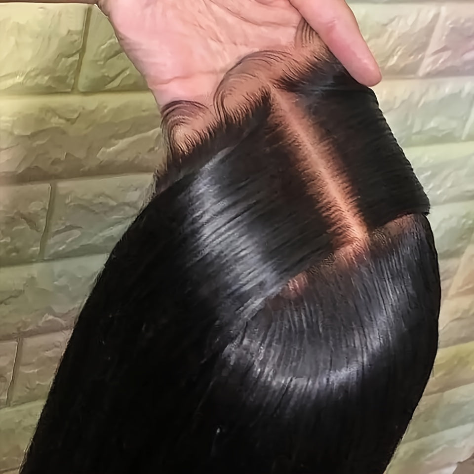Glueless Wigs Human Hair Lace Frontal Wig Brazilian Straight Human Hair Wig HD 4X4 Lace Front Wig Ready To Wear 150% Density
