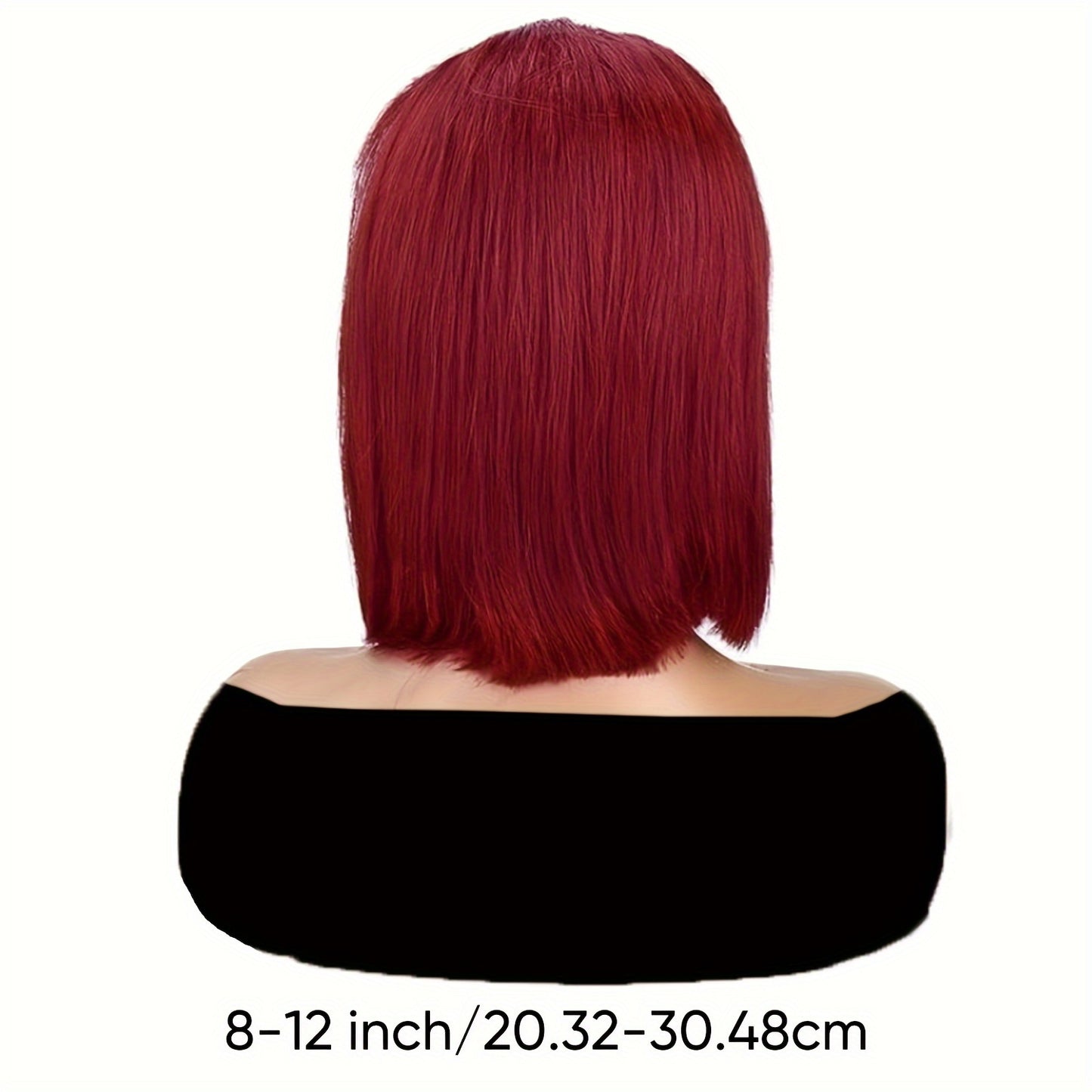 13x4 99J Lace Front Bob Wigs Human Hair Wig 150% Density 13x4 HD Lace Front Bob Human Hair Wig For Women Pre Plucked With Bleached Knots Natural Hairline And Women's Wig Used Daily Party Cosplay Holiday