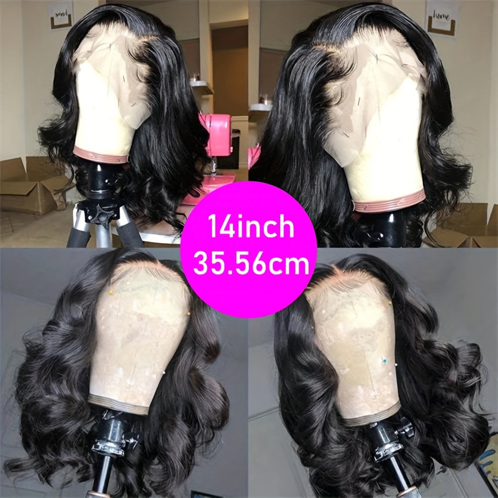 Body Wave Bob Wig 13x4 Transparent Lace Frontal Wig Brazilian Human Hair Wigs Remy Hair Body Wave Short Bob 13x4 Lace Front Wig 150%