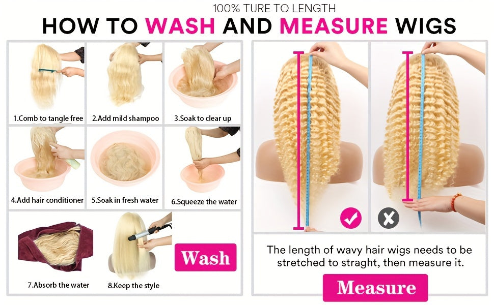 613 Lace Front Wig Human Hair 13x4 Body Wave Lace Frontal Wigs Human Hair Blonde Lace Front Wigs Human Hair 180 Density 613 HD Lace Front Wigs Human Hair Pre Plucked with Baby Hair 22-24 Inch