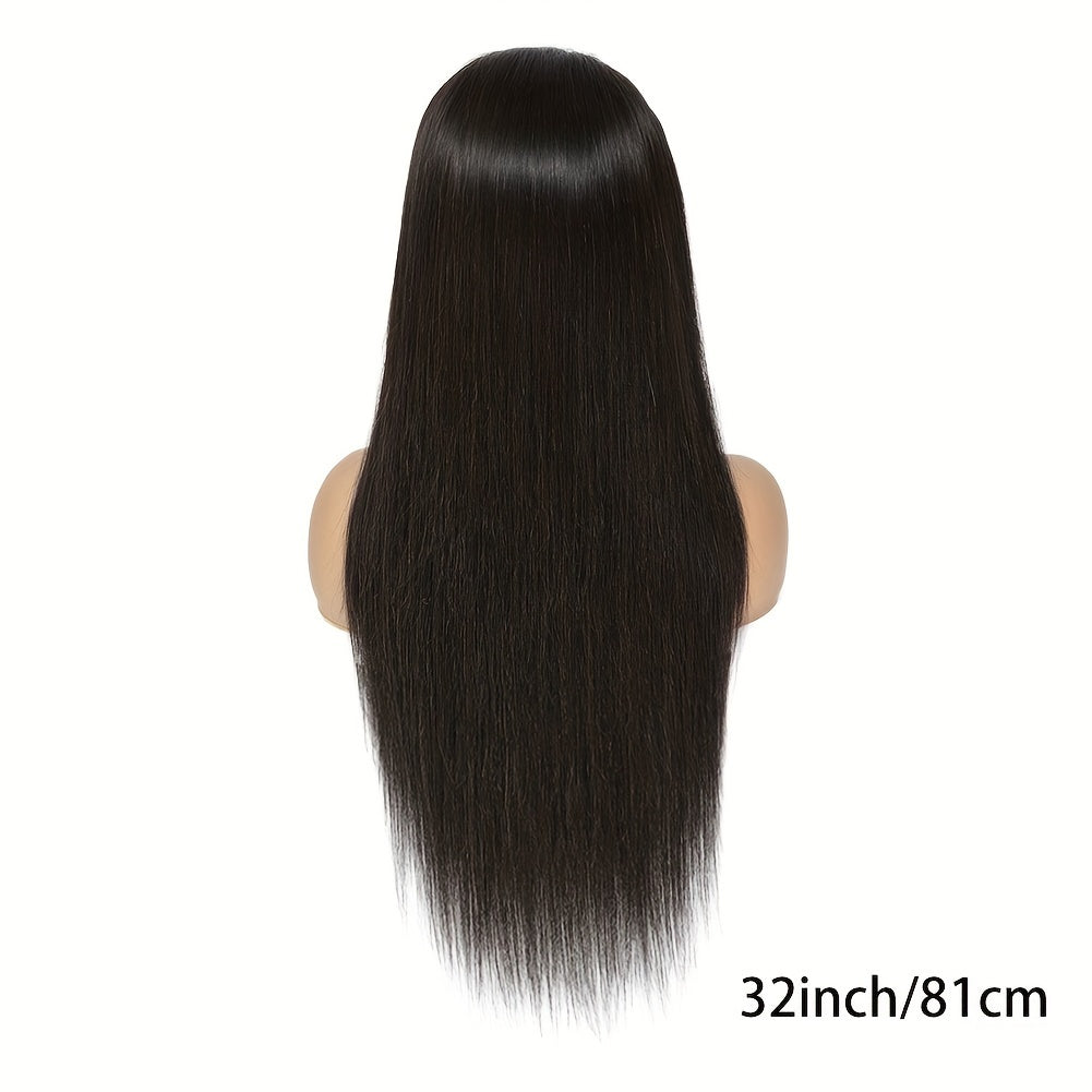 Straight Lace Closure Wig Human Hair Wigs For Women Glueless Wigs Ready To Wear Human Hair Wig 5x5 Transparent Lace Pre Cut Pre Plucked 34 Inch 180%