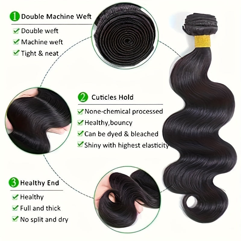 Body Wave Bundles Human Hair Weave Bundles Remy Hair Body Wavy Human Hair Extensions