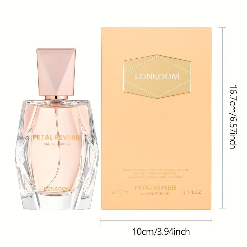 Long-Lasting Eau De Parfum Perfume for Women, 3.4oz, Floral Fruity Notes, Mango Orange Ylang Violet Blackcurrant, Suitable for Business And Office, Perfect for Dating And Birthday Gifts, Perfect Gift for New Year, Valentine's