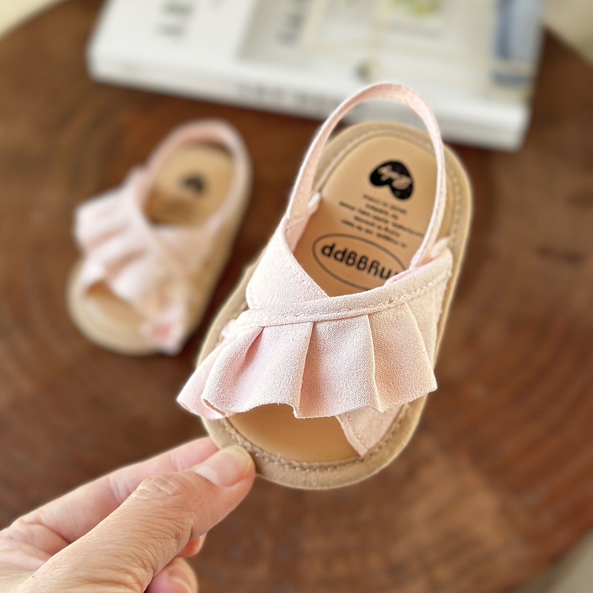 Adorable Baby Girl's Sandals - Non-Slip, Breathable, Comfortable Shoes for Toddler's First Steps, Walking, and Outdoor Play - Soft, Lightweight, Easy to Wear and Remove
