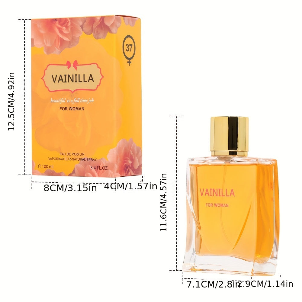 100ml Alluring Vanilla Musk Gardenia Eau De Parfum - Long-Lasting, Refreshing, and Seductive Fragrance for Women - Perfect Gift for Dating, Daily Life, and Special Occasions