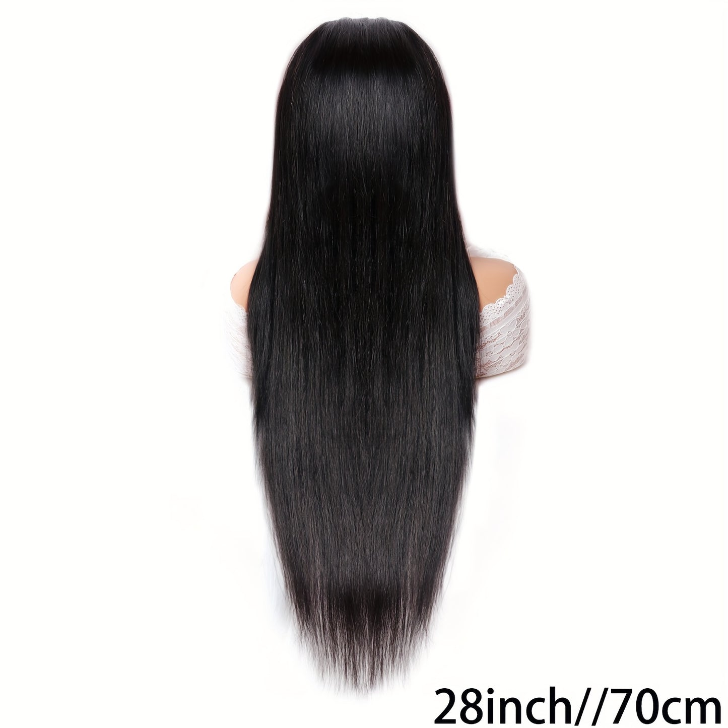 360 straight lace frontal human hair wig with baby hairs 150 density full lace 100% human hair pre plucked human hair lace frontal wig natural color