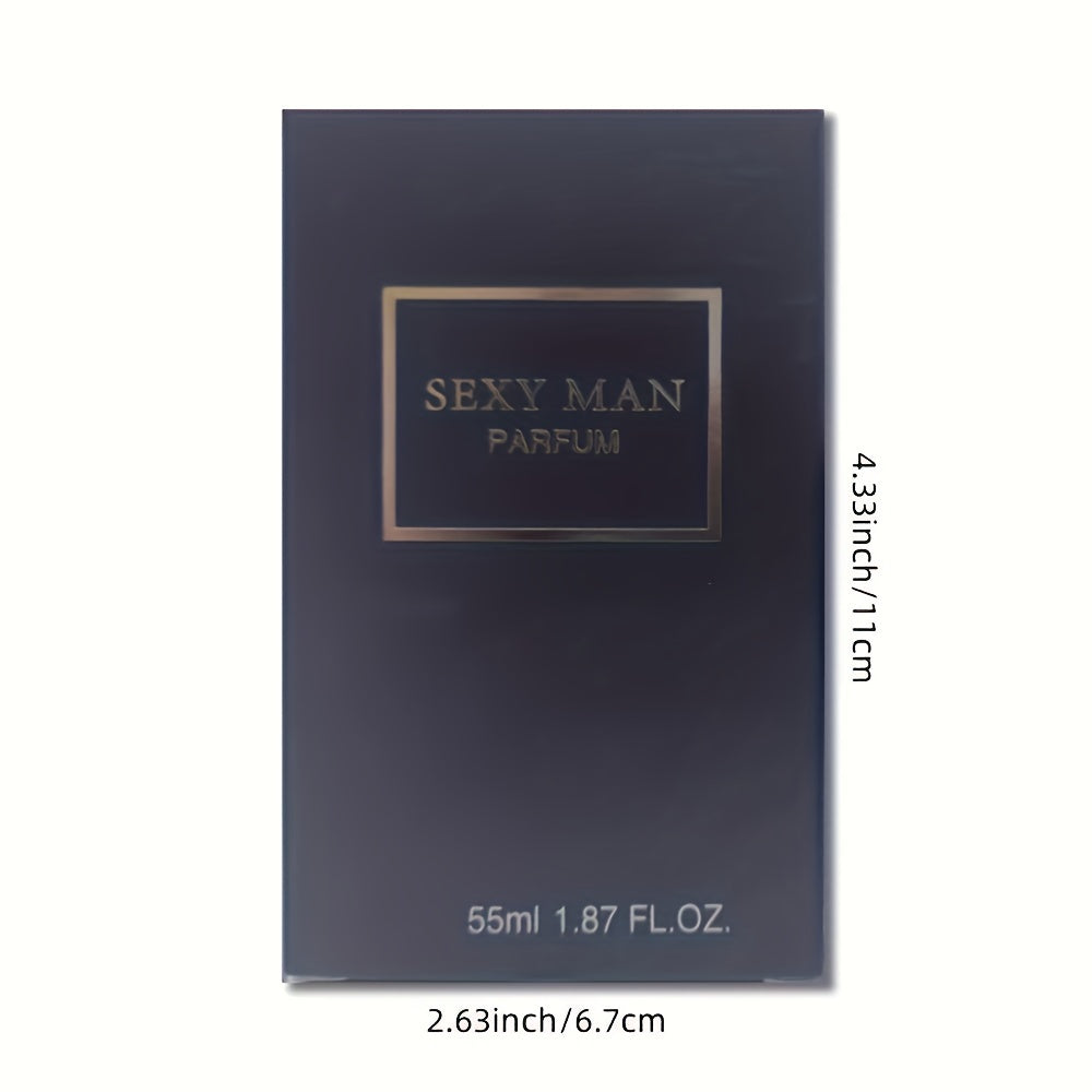 55ml Long-Lasting Eau De Parfum for Men - Refreshing Cologne Perfume with Seductive Scent, Perfect for Dating, Daily Life, and as a Thoughtful Christmas or Father's Day Gift for Him