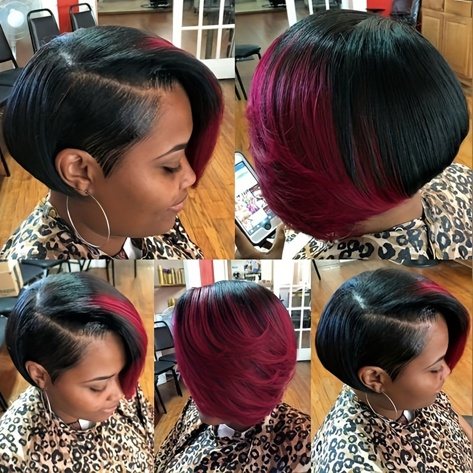 Human Hair Wig Pixie Cut Wig Short Straight Wig Human Hair Wig For Women