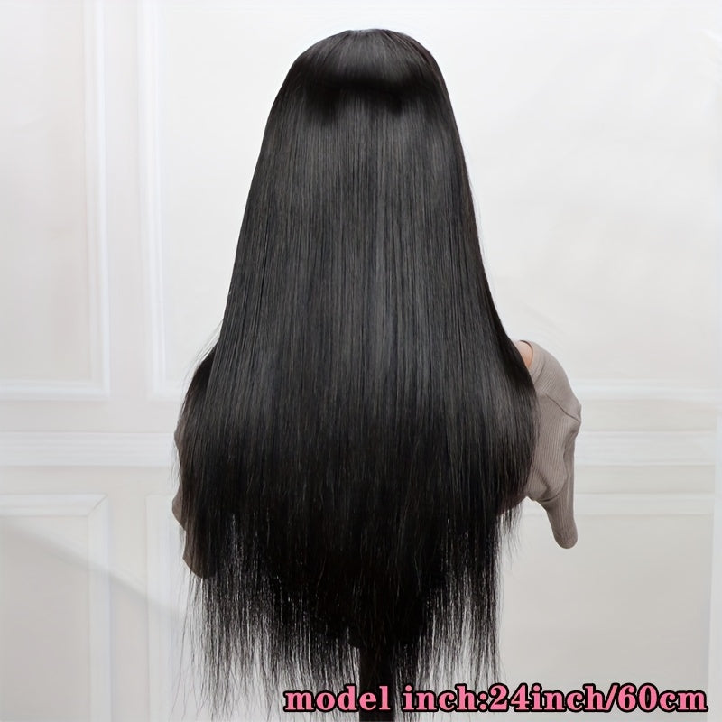 Glueless Wigs Human Hair Lace Frontal Wig Brazilian Straight Human Hair Wig HD 4X4 Lace Front Wig Ready To Wear 150% Density