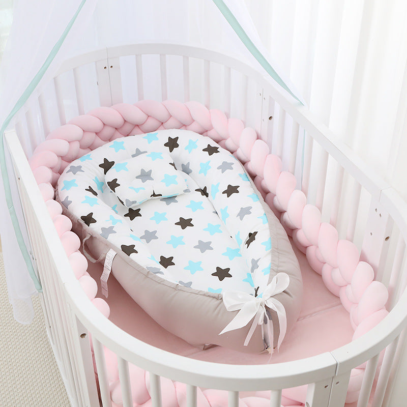 Foldable Removable And Washable Portable Anti-pressure Baby Bed In Bed Bionic Off