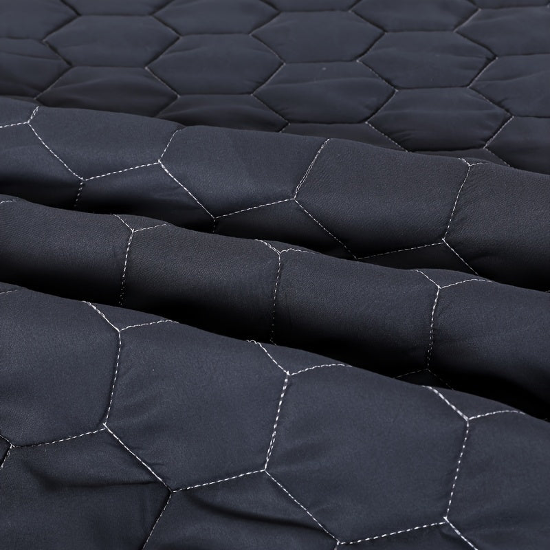 1pc Deluxe Waterproof Three-Layer Thickened Fitted Bed Sheet - Breathable, Non-Slip, Reversible, Machine Washable, All-Season Mattress Protector - Perfect for Hotel Guest Room, Dorm, Deep Pocket Mattress, Eid al-Adha Gift Ide