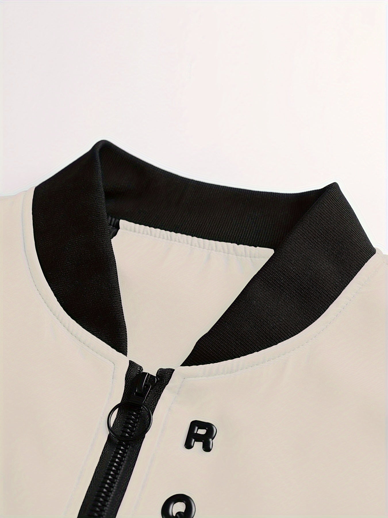 Windproof Slim Fit Long-sleeved Jacket - Casual Stand Collar Zippered Top - Suitable For Spring And Autumn