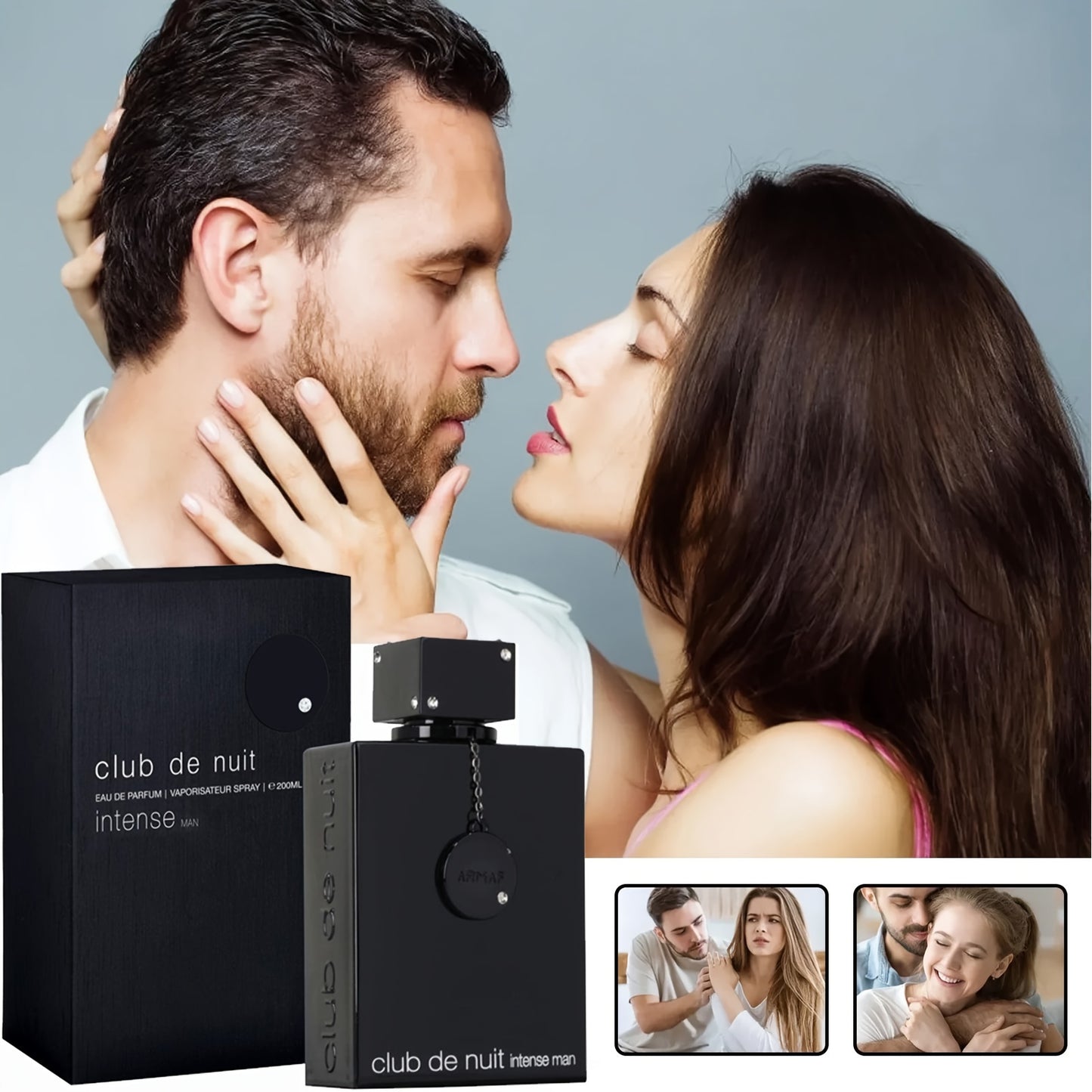Club De Nuit Intense By Armaf Eau De Parfum Spray/ Showing The Male Calm Atmosphere, Long Lasting Perfume For Women, Refreshing Sandalwood Scent - Eau Cologne Gift For Husband, 3.6 Fl.Oz